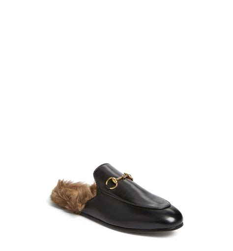 gucci mule fake|Gucci Princetown Genuine Shearling Loafer Mule .